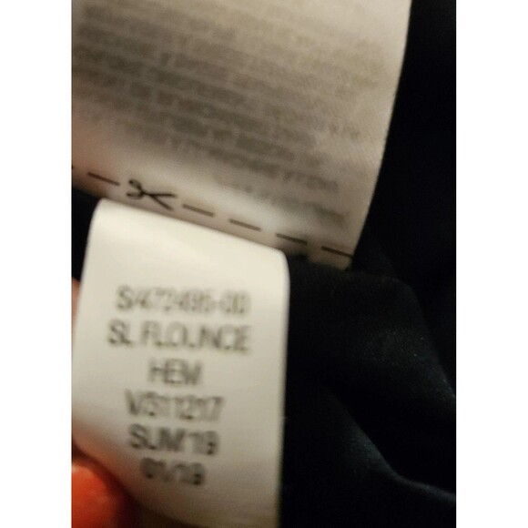 Banana Republic Geo Print Midi Dress Size 4 Sleeveless Navy & White Flare NWT - Picture 9 of 10